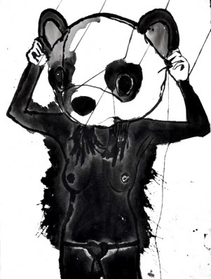 Sumi Ink on Paper by Rikki Kasso © 14