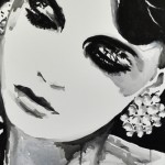 Street Chic Portraits by Rikki Kasso -silkscreen ink on canvas 2011 © 3