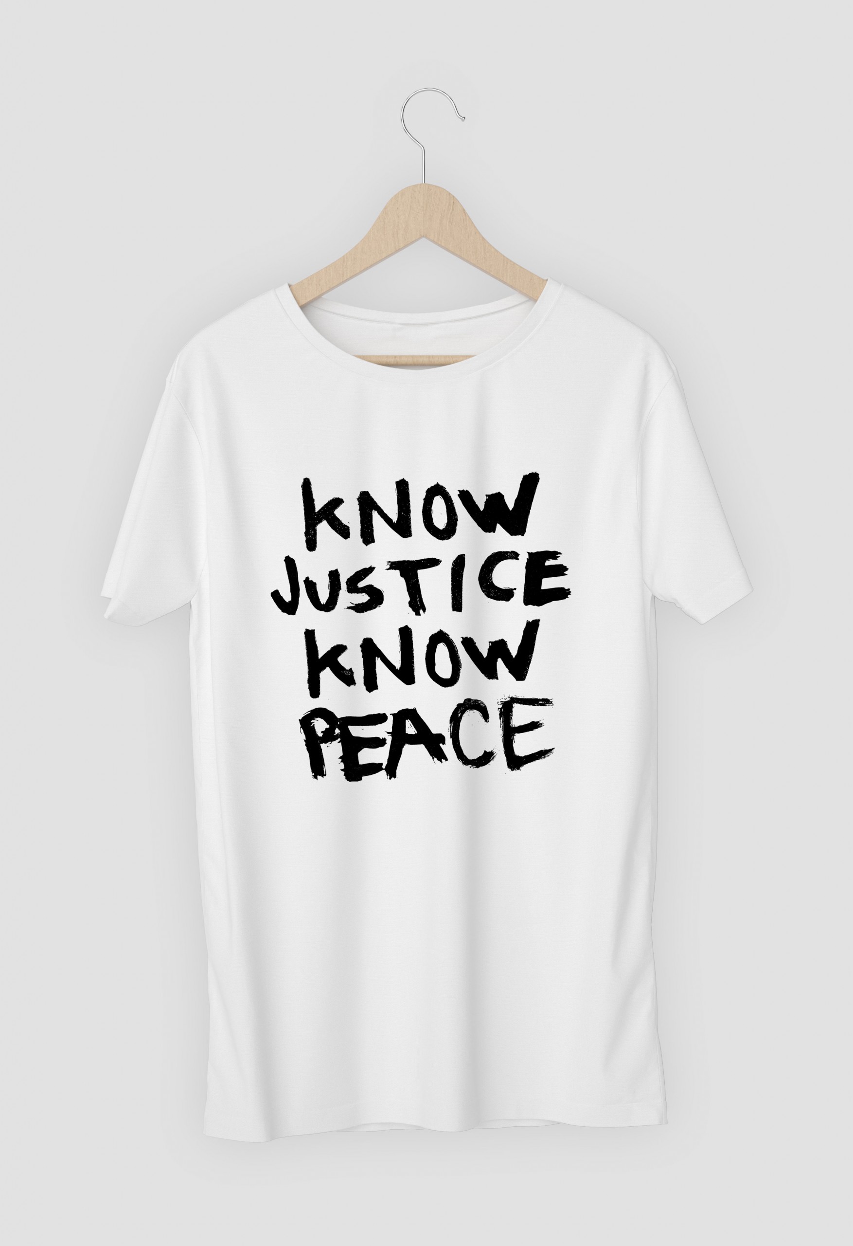 Know Justice Know Peace Hand Style